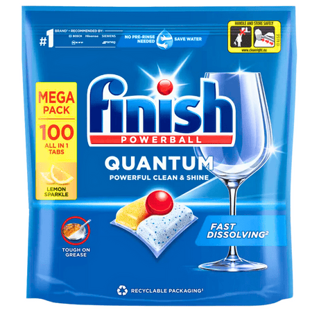 Produkt FINISH Tabletki i kapsułki do zmywarki Kapsułki do zmywarki FINISH Quantum All in One Lemon 100szt 003656