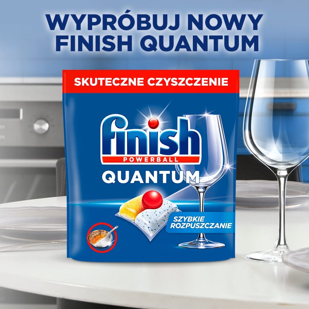 Produkt FINISH Tabletki i kapsułki do zmywarki Kapsułki do zmywarki FINISH Quantum Lemon 120szt 002643