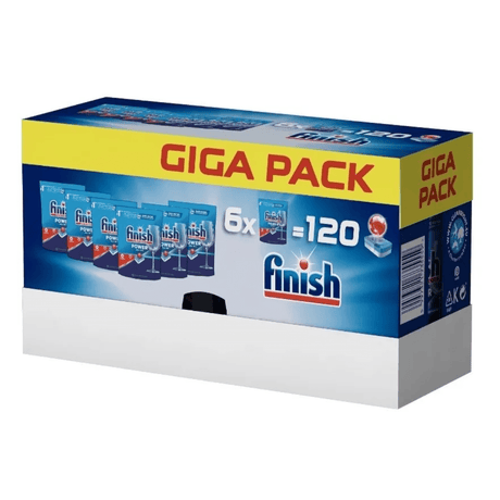 Produkt FINISH Tabletki i kapsułki do zmywarki Tabletki do zmywarki FINISH All in 1 Regular MEGA PROMO 6x20szt 023915