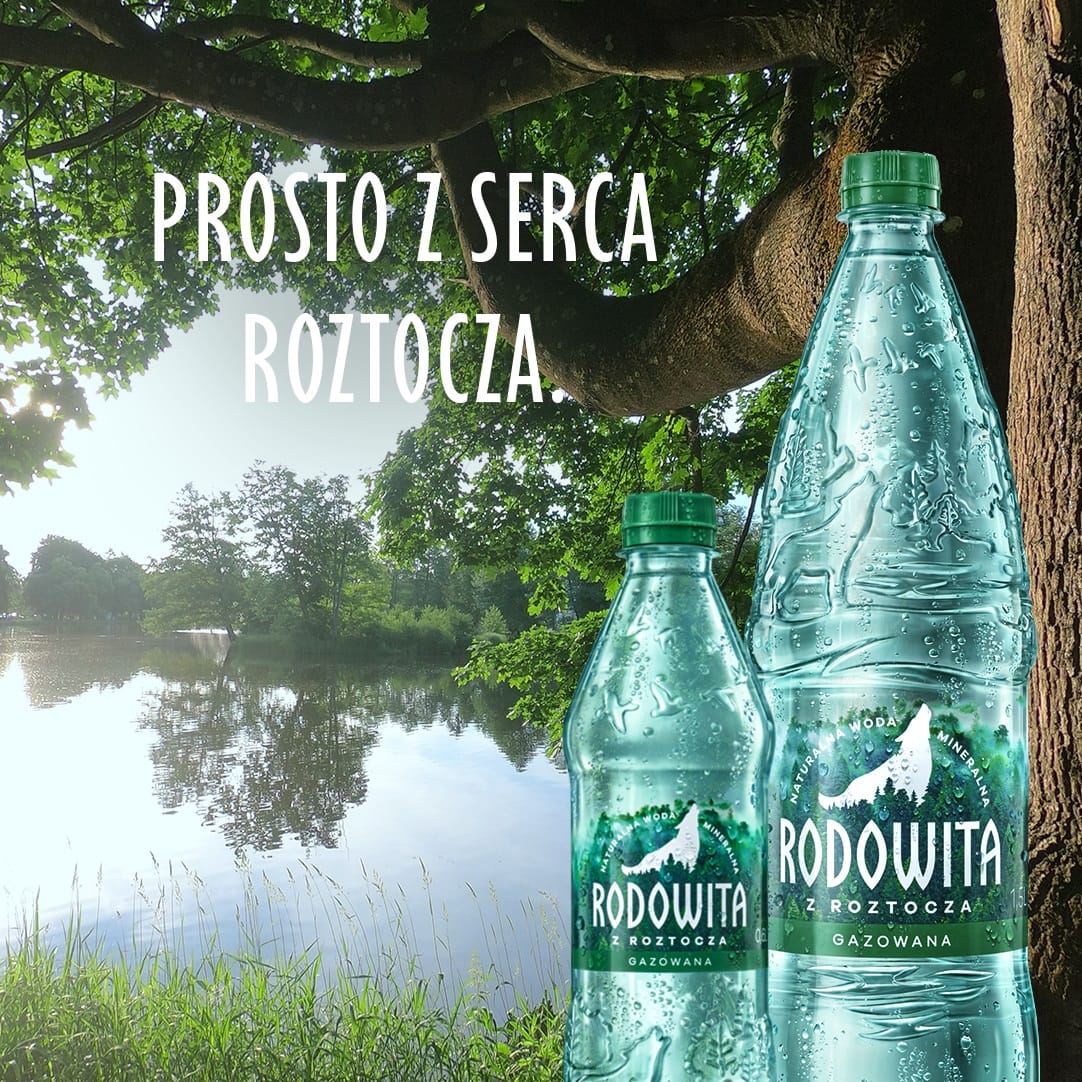 Produkt RODOWITA Woda mineralna RODOWITA z Roztocza delikatnie gazowana 1 l kaucja 005341
