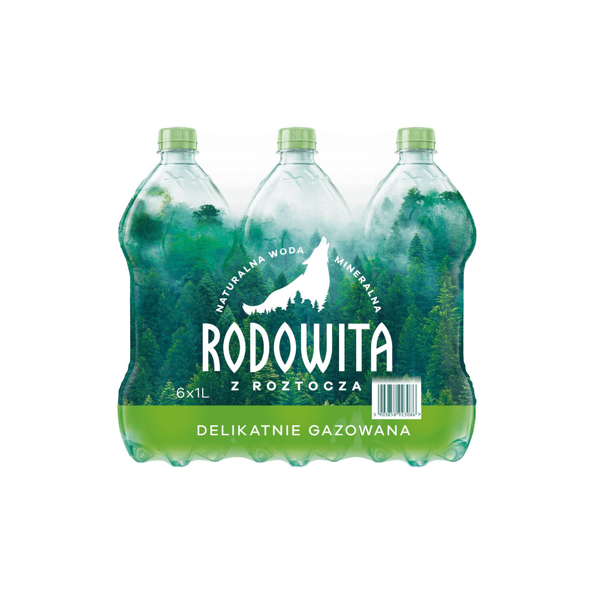 Produkt RODOWITA Woda mineralna RODOWITA z Roztocza delikatnie gazowana 6x 1 l kaucja K_005341_6