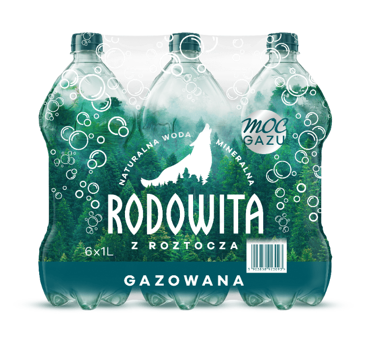 Produkt bd24.pl Woda mineralna RODOWITA z Roztocza gazowana 6x 1 l kaucja K_005340_6