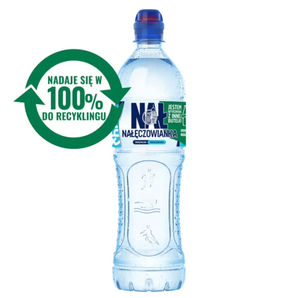 Produkt NAŁĘCZOWIANKA Woda niegaznowana Woda mineralna NAŁĘCZOWIANKA Sport niegazowana 0,75l 003770