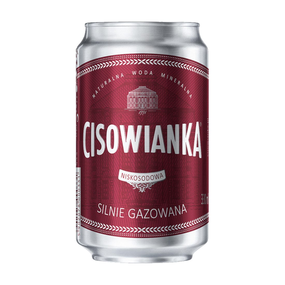 Produkt Cisowianka Woda Woda mineralna CISOWIANKA silnie gazowana puszka 330 ml S01589