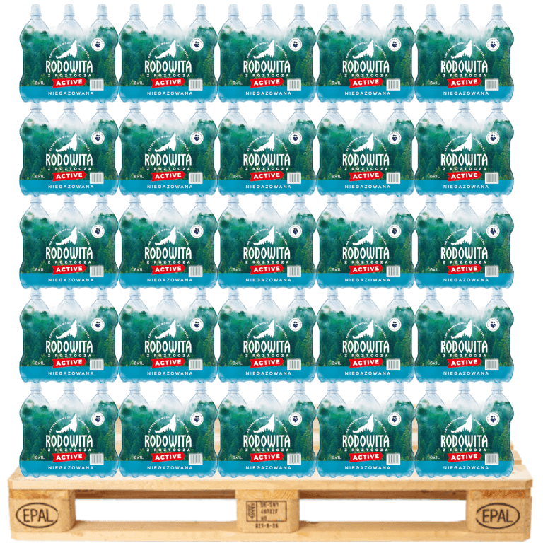 Produkt RODOWITA Woda Woda mineralna RODOWITA z Roztocza niegazowana Active Paleta 684x 1l K_045224_684