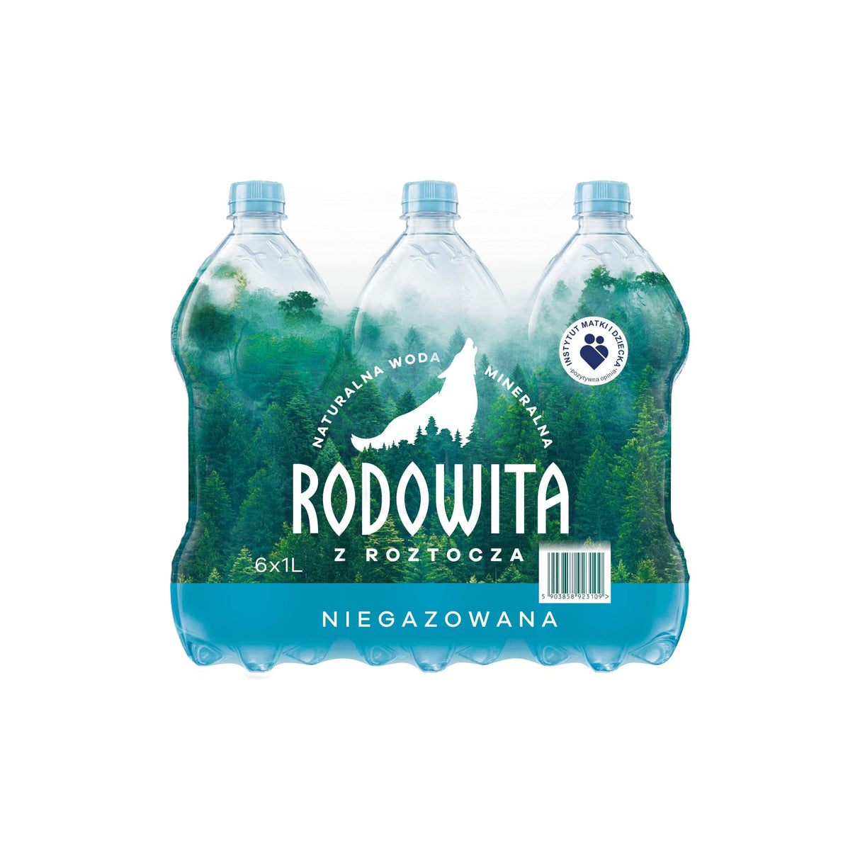 Produkt RODOWITA Woda Woda mineralna RODOWITA z Roztocza niegazowana Paleta 684x 1l K_039302_684