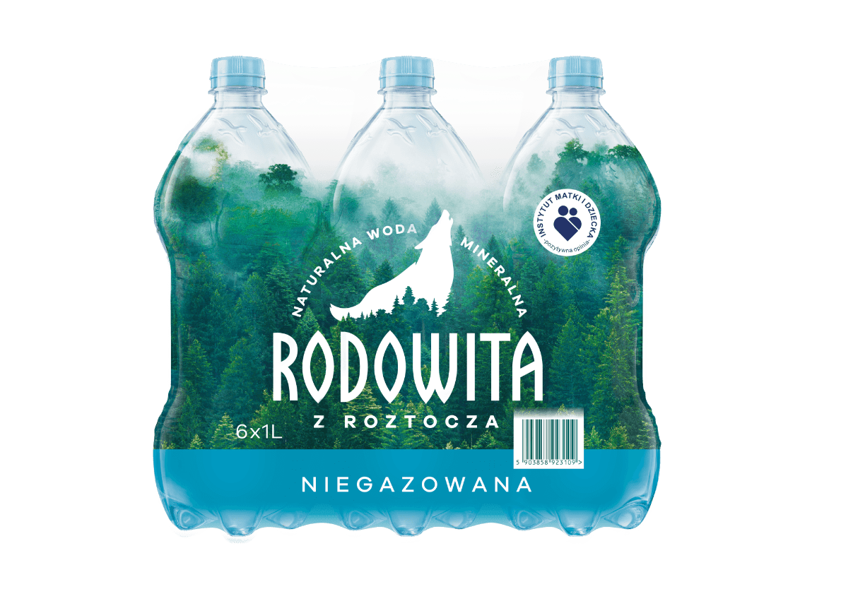 Produkt RODOWITA Woda Woda mineralna RODOWITA z Roztocza niegazowana Paleta 684x 1l K_039302_684