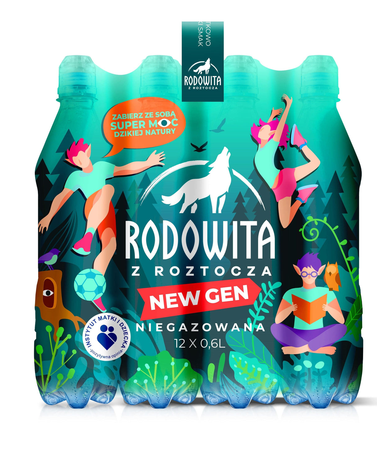 Produkt RODOWITA Woda Woda mineralna RODOWITA z Roztocza niegazowana Sport Paleta 1296x 0,6 l K_039778_1296