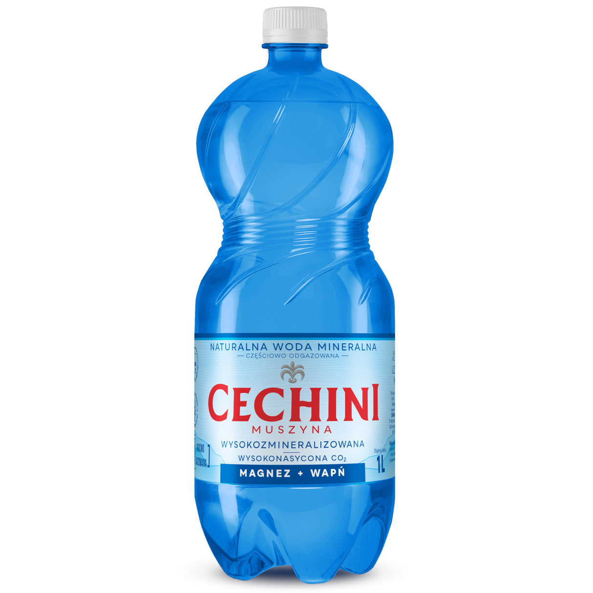 Produkt CECHINI MUSZYNA Woda wysokomineralizowana Woda wysokonasycona CECHINI MUSZYNA wysokozmineralizowana 1l 004798