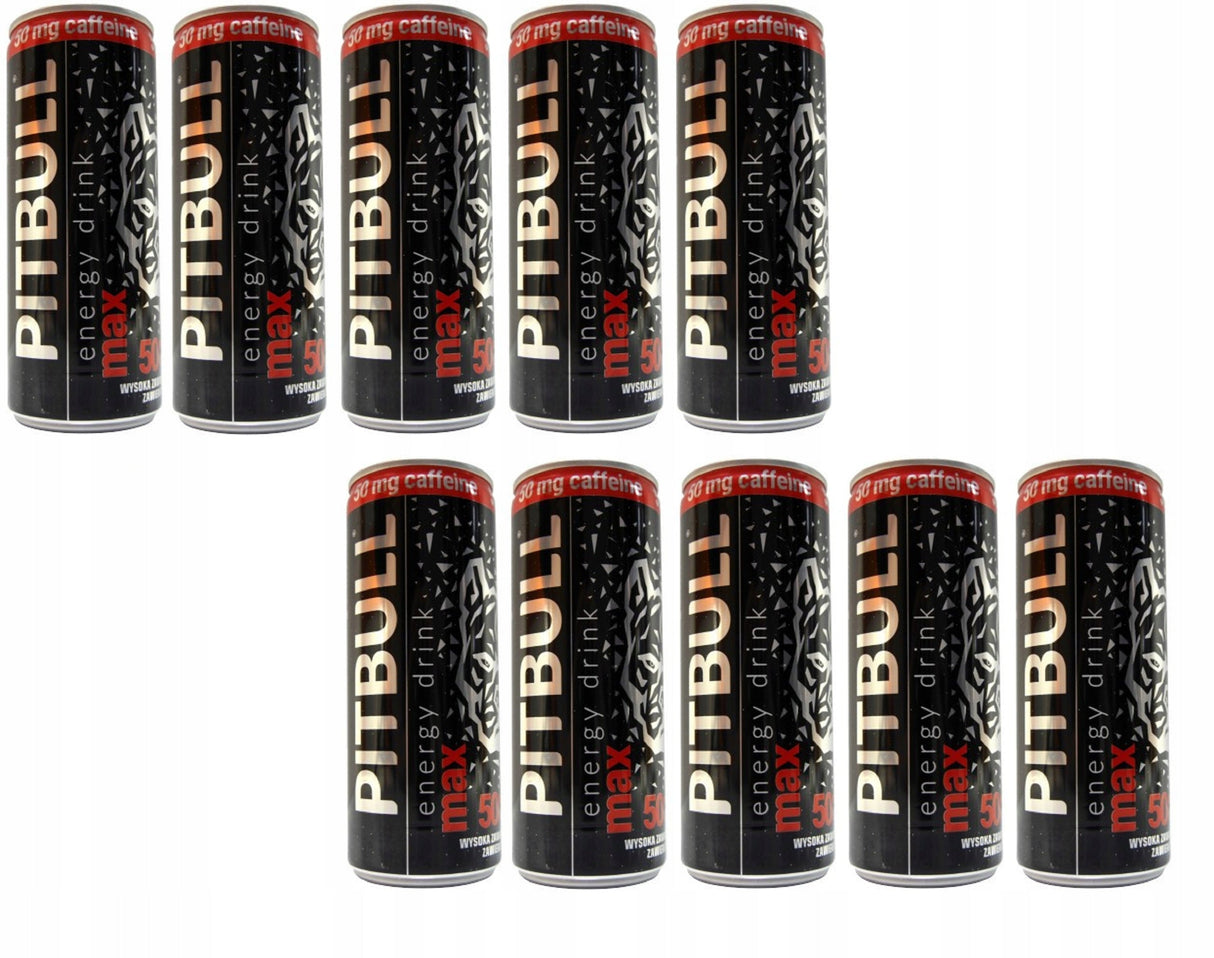 Produkt PITBULL ZESTAW 10x Napój energetyczny Pitbull Energy Drink Max 250 ml K_022123_10