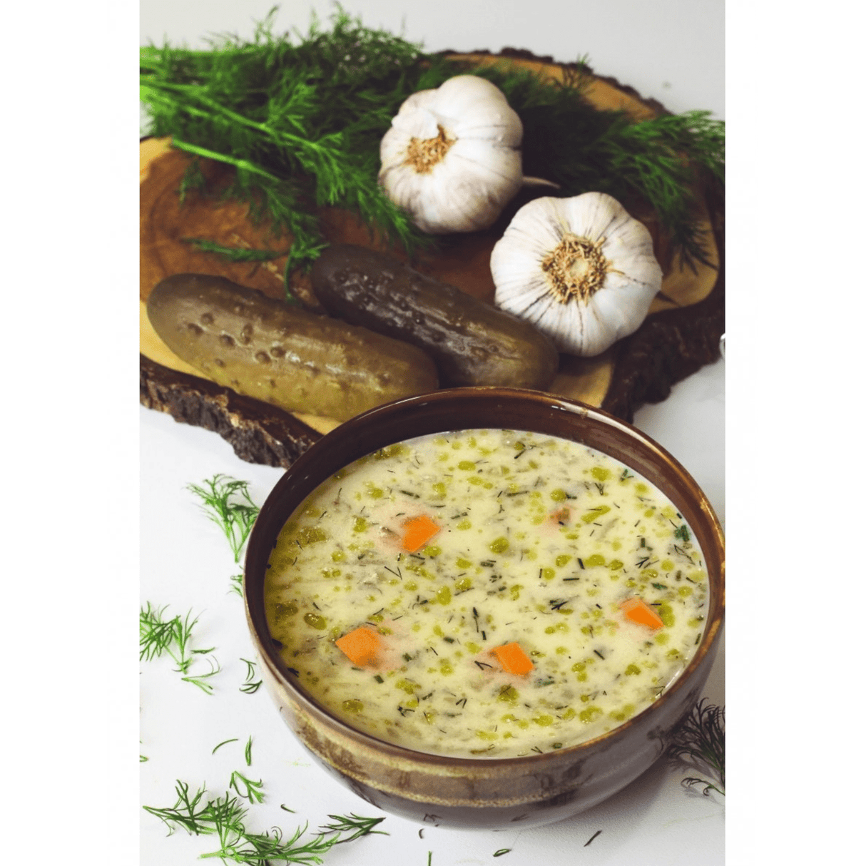 Produkt PURENA Zupki i dania gotowe Zupa krem Ogórkowa ze świeżym koperkiem Zagęszczona PURENA 350g 2 porcje 002884