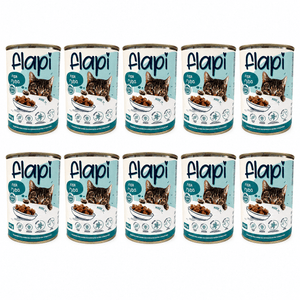 Produkt Flapi 10x Karma dla kota FLAPI Kawałki z rybą w sosie 415g K_005480_10