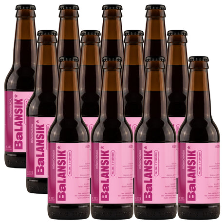 Produkt BALANSIK - YRGH sp. z o.o. 12x Napój BALANSIK Malina Pieprz Butelka 0,33l K_005399_12