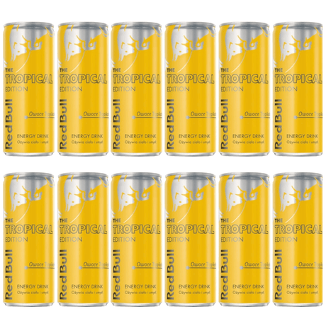 Produkt RED BULL 12x Napój energetyczny RED BULL Tropical Edition Puszka 250ml K_032665_12