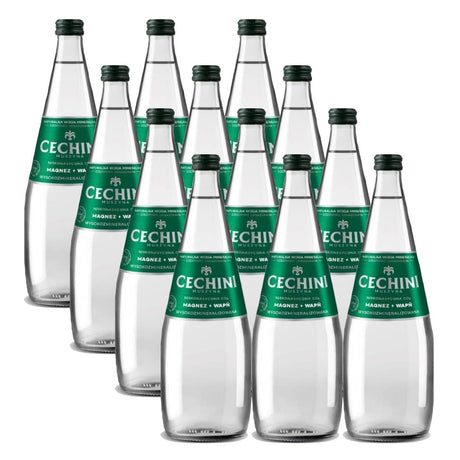 Produkt CECHINI MUSZYNA 12x Woda niskonasycona CECHINI MUSZYNA wysokozmineralizowana - szklana 0,7l K_004801_12