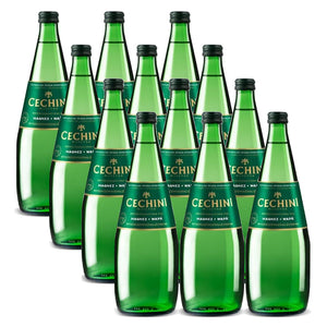 Produkt CECHINI MUSZYNA 12x Woda średnionasycona CECHINI MUSZYNA wysokozmineralizowana - szklana 0,7l K_004799_12
