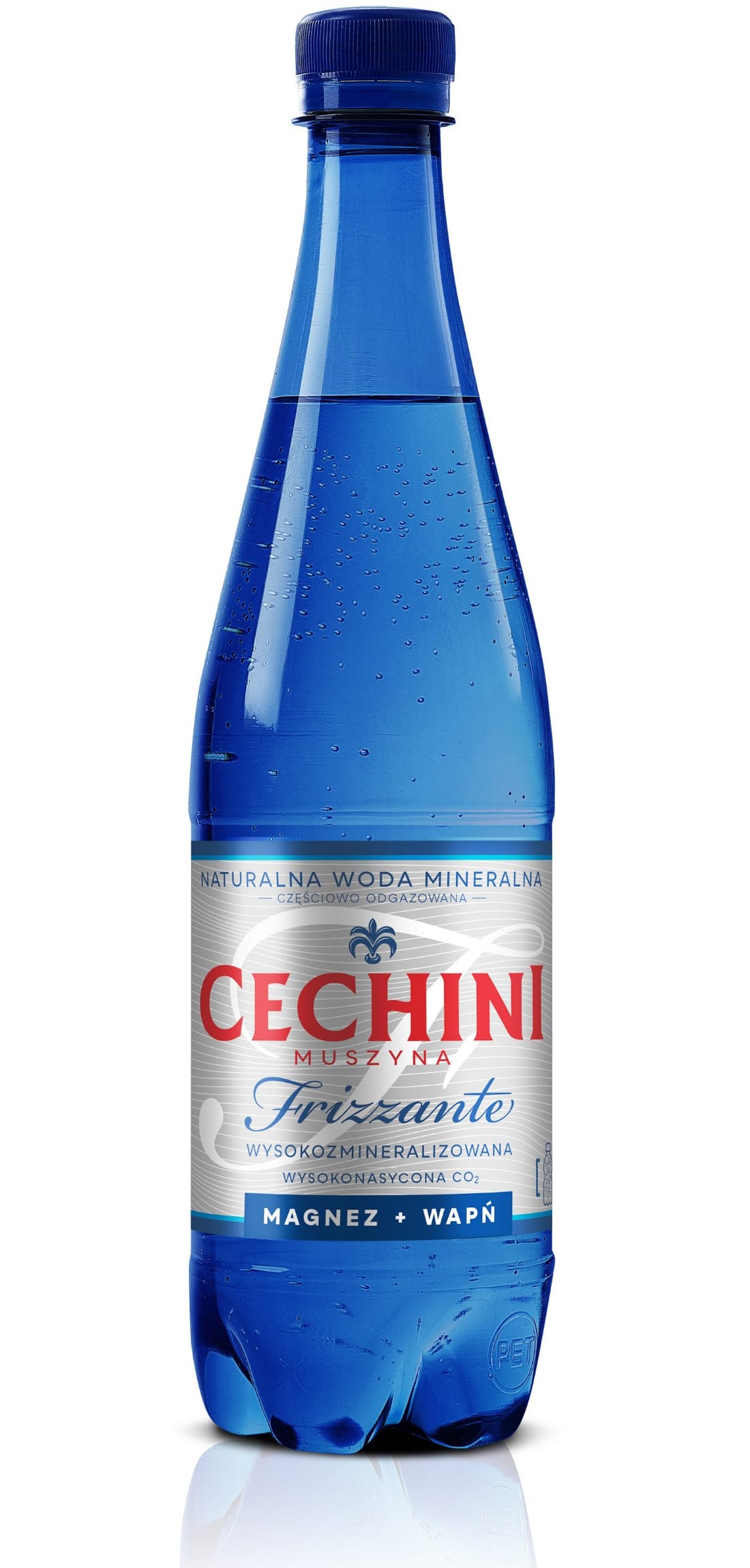 Produkt CECHINI MUSZYNA 12x Woda wysokonasycona CECHINI MUSZYNA Frizzante mineralna 0,75l kaucja K_004815_12