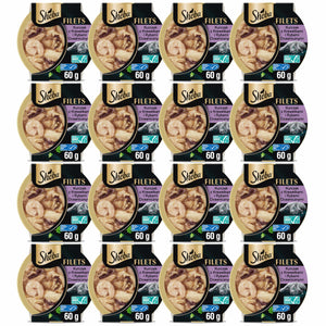 Produkt SHEBA 16x Mokra karma dla kota SHEBA Fileciki Kurczak ryby krewetki w sosie 60g K_005606_16