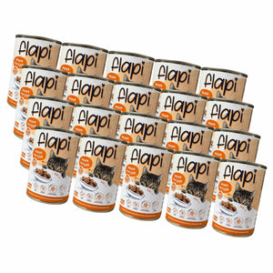 Produkt Flapi 20x Karma dla kota FLAPI Kawałki z kurczakiem w sosie 415g K_005441_20