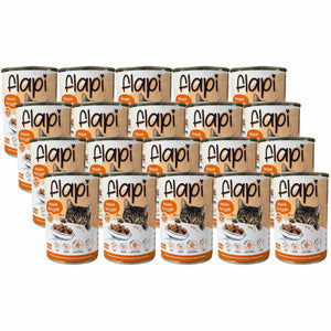 Produkt Flapi 20x Karma dla kota FLAPI Kawałki z kurczakiem w sosie 415g K_005441_20