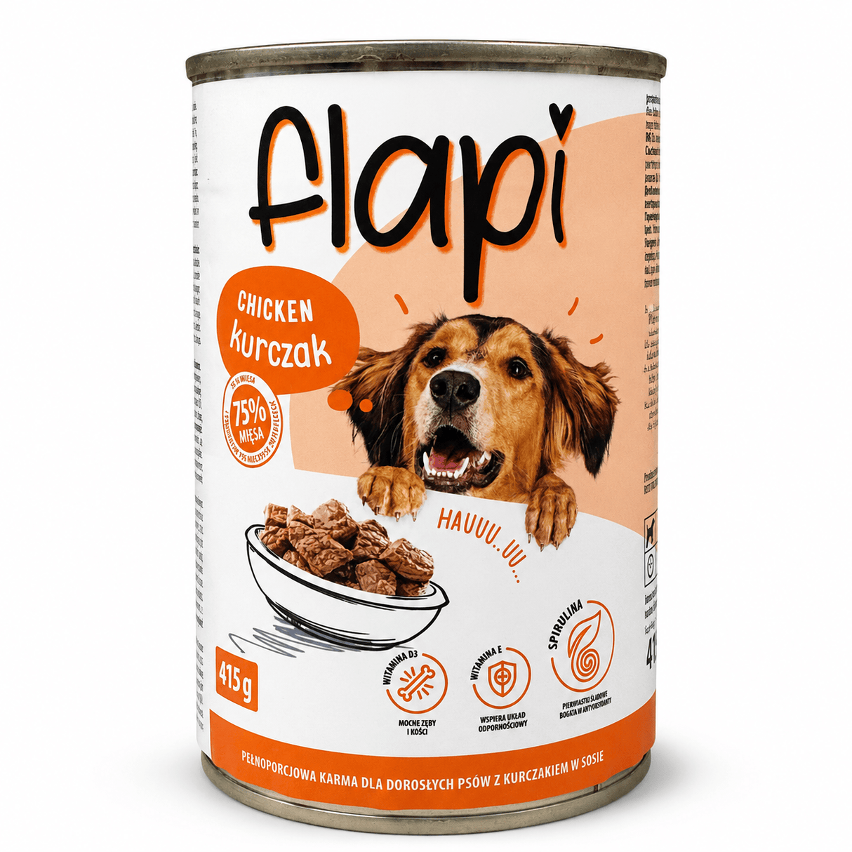 Produkt Flapi 20x Karma dla psa FLAPI Kawałki z kurczakiem w sosie 415g K_005481_20
