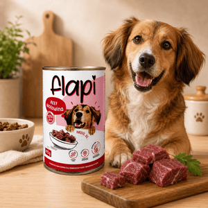 Produkt Flapi 20x Karma dla psa FLAPI Kawałki z wołowiną w sosie 415g K_005484_20