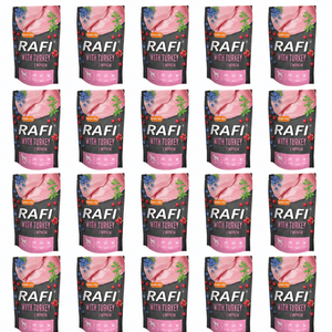 Produkt RAFI 20x Karma dla psa RAFI Z indykiem, borówką i żurawiną 500g K_006310_20