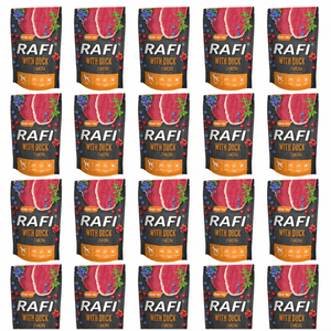 Produkt RAFI 20x Karma mokra dla psa RAFI Z kaczką, borówką i żurawiną 500 g K_006309_20