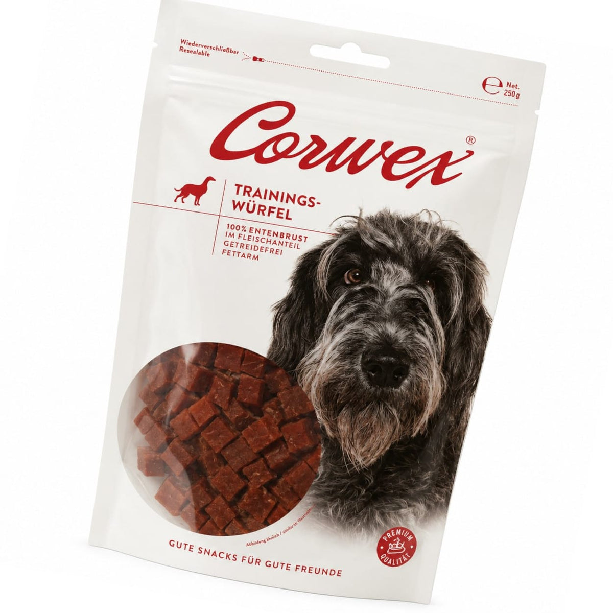 CORWEX Premium Kostki Treningowe z Kaczką Przysmak dla Psa 250g