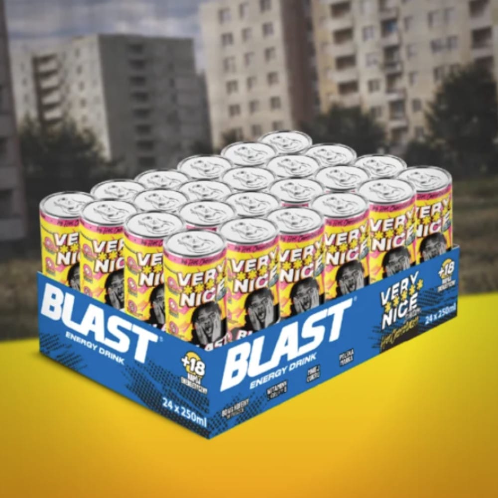 Produkt ENERGY BLAST 24x Napój energetyczny ENERGY BLAST Very Nice Mango Ananas 250ml K_038450_24