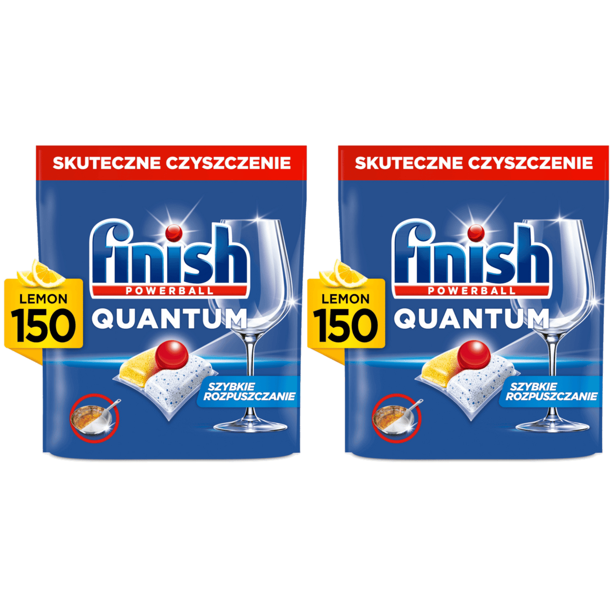 Produkt FINISH 2x Kapsułki do zmywarki FINISH Quantum All in 1 Lemon 150szt K_003116_2