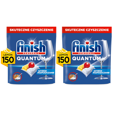 Produkt FINISH 2x Kapsułki do zmywarki FINISH Quantum All in 1 Lemon 150szt K_003116_2