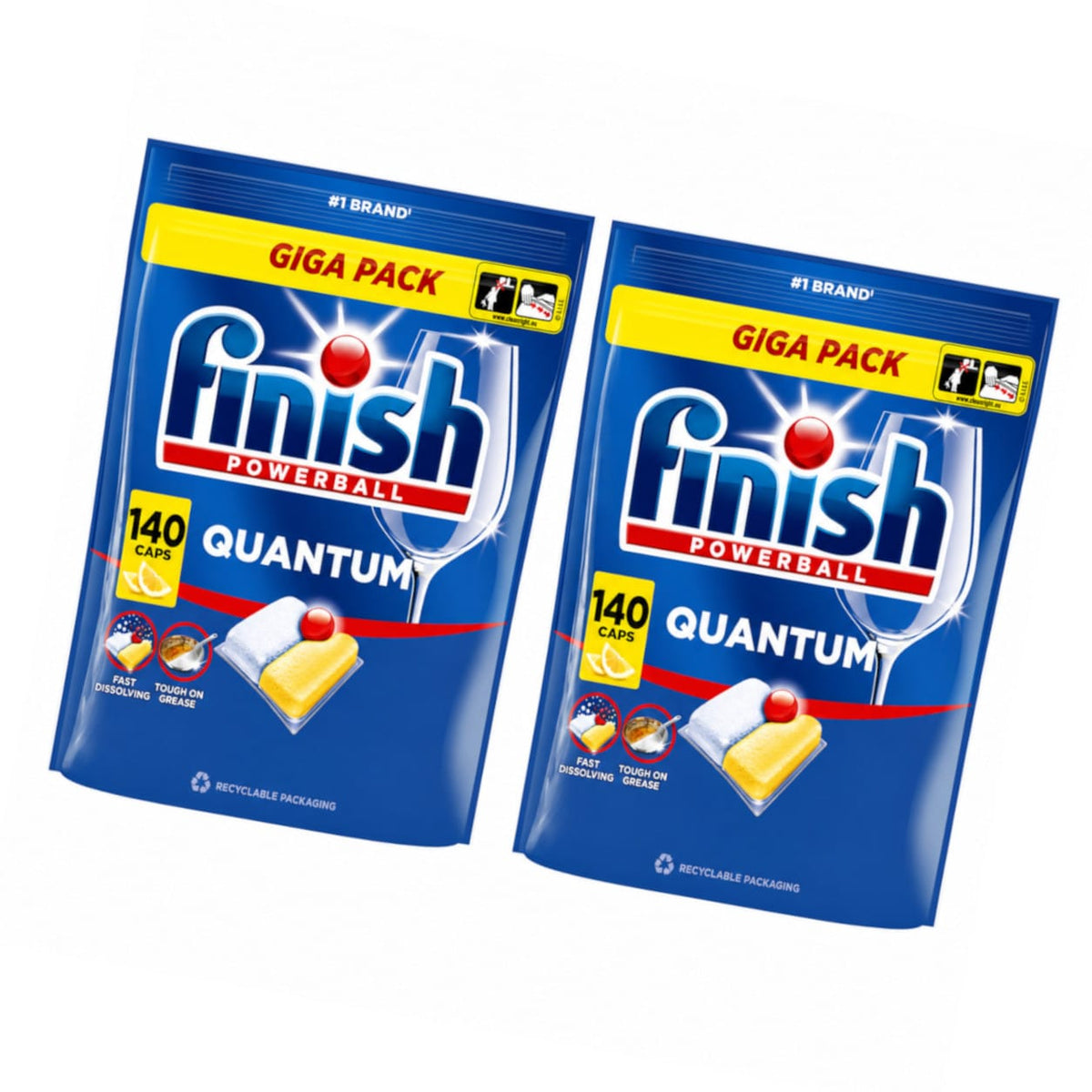 Produkt FINISH 2x Kapsułki do zmywarki FINISH Tabs Quantum Lemon 140szt K_006049_2