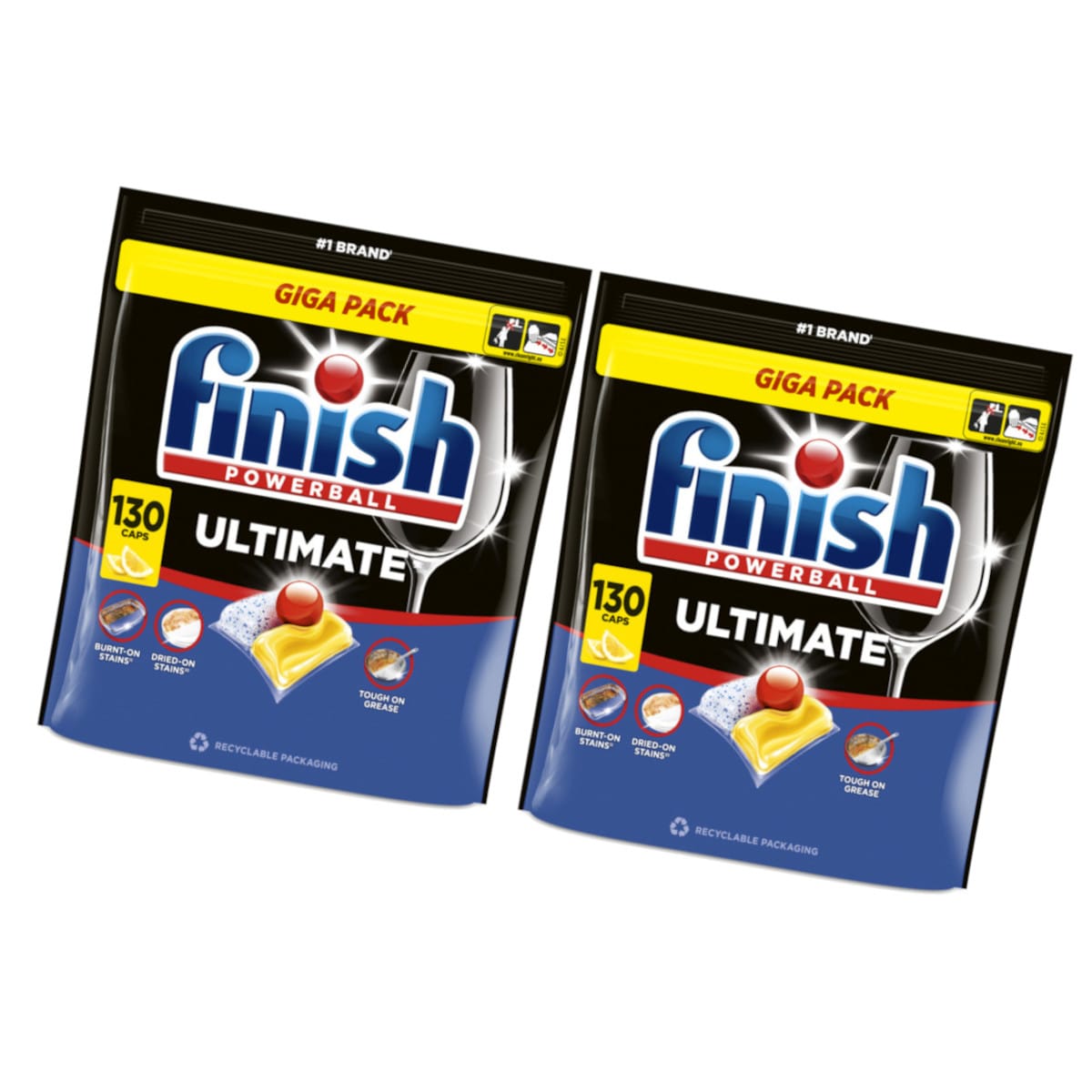 Produkt FINISH 2x Kapsułki do zmywarki FINISH Ultimate Lemon 130szt K_005395_2
