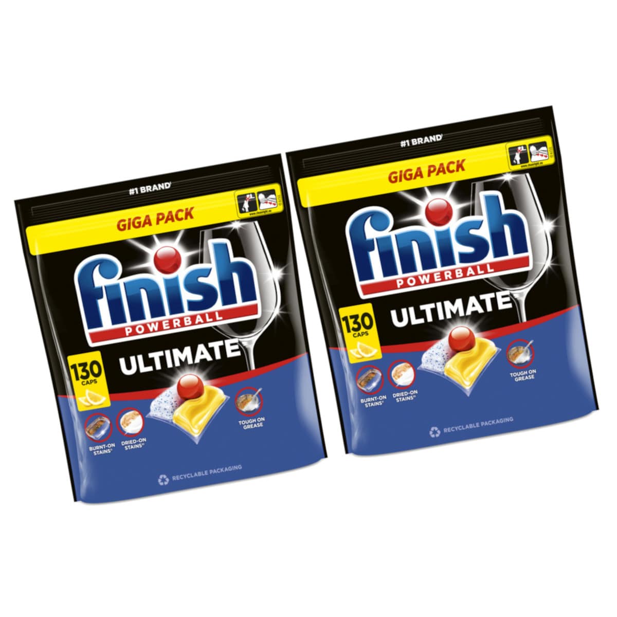 Produkt FINISH 2x Kapsułki do zmywarki FINISH Ultimate Lemon 130szt K_005395_2