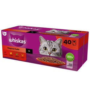 Produkt WHISKAS 2x Karma mokra dla kota WHISKAS Klasyczne przysmaki w sosie Mix 40x85 g K_038637_2