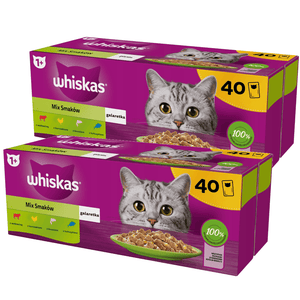 Produkt WHISKAS 2x Karma mokra dla kota WHISKAS Mix smaków w galarecie 40x85 g K_038636_2