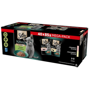 Produkt SHEBA 2x Mokra karma dla kotów SHEBA Nature's Collection Kitten Kurczak i Łosoś w saszetkach 40x85g K_003855_2