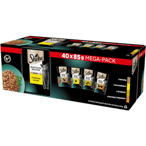Produkt SHEBA 2x Mokra karma dla kotów SHEBA Selection Slices Drobiowe smaki w saszetkach 40x85g K_003856_2