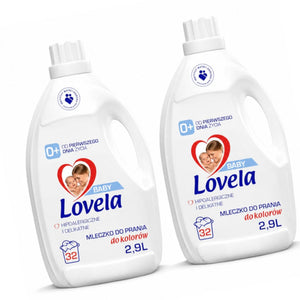 Produkt LOVELA 2x Płyn do prania kolorów LOVELA Baby Mleczko dla dzieci 32 prania 2,9l K_003218_2