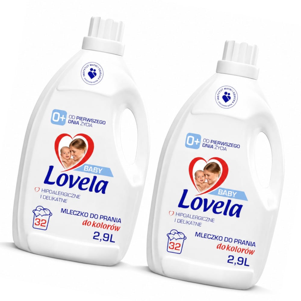 Produkt LOVELA 2x Płyn do prania kolorów LOVELA Baby Mleczko dla dzieci 32 prania 2,9l K_003218_2