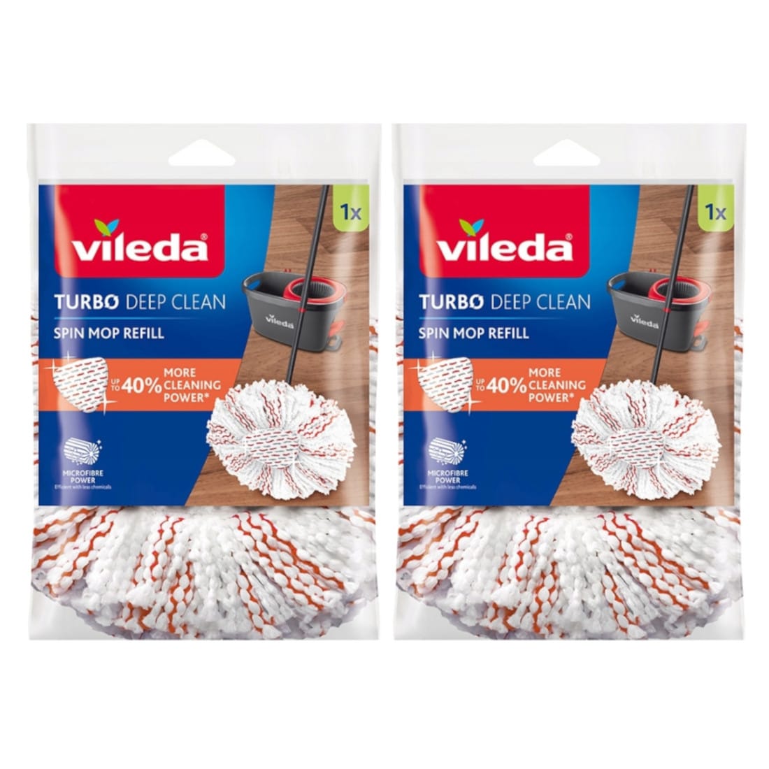 Produkt VILEDA 2x Wkład do mopa obrotowego VILEDA Turbo Deep Clean Mikrofibra K_037754_2