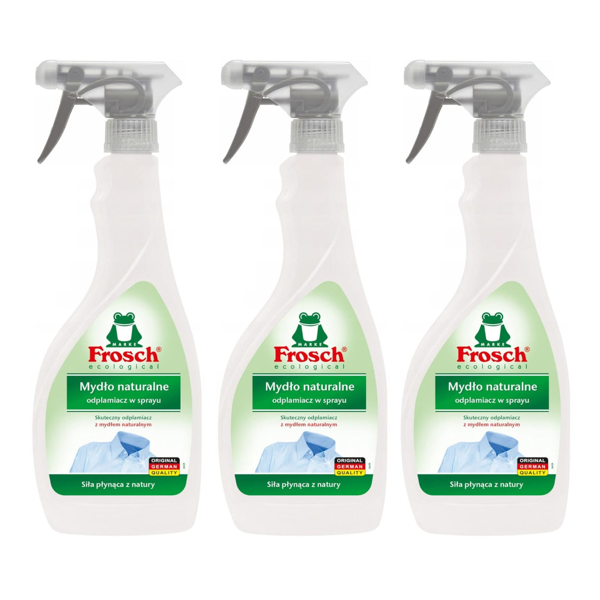 Produkt FROSCH 3x Odplamiacz w sprayu FROSCH Mydło naturalne 500ml K_052556_3