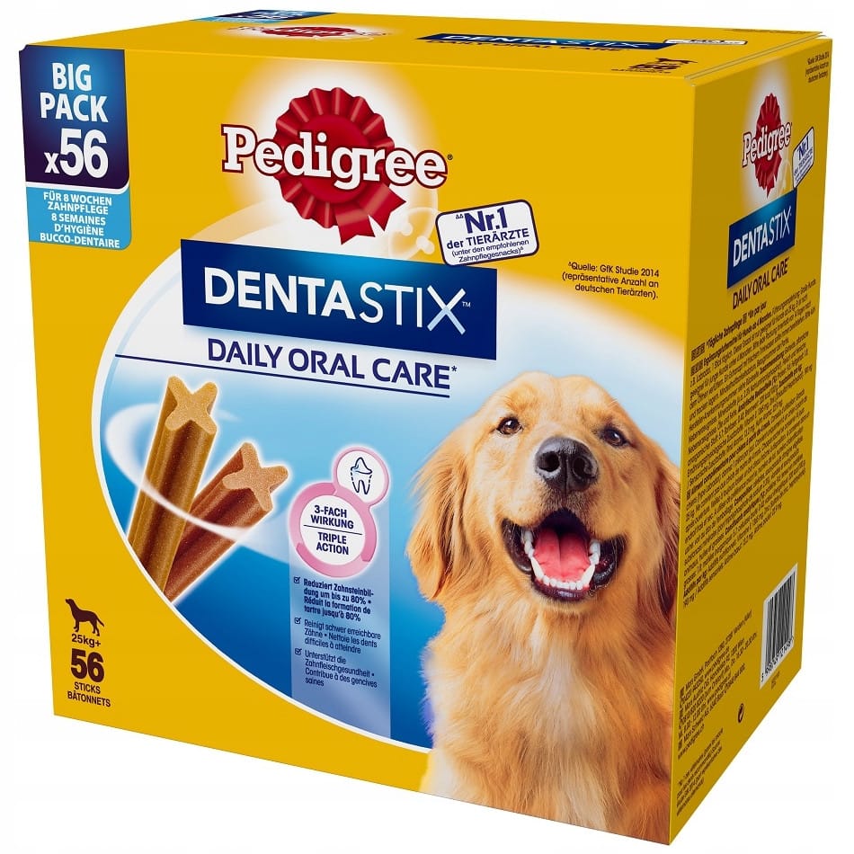 Produkt MARS 3x Przysmak dla psa PEDIGREE DentaStix Duże rasy 56szt (8x270g) K_034542_3
