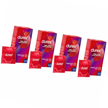 Produkt DUREX 4 x Prezerwatywy DUREX Feel Thin Extra Lubricated 12szt K_005310_4