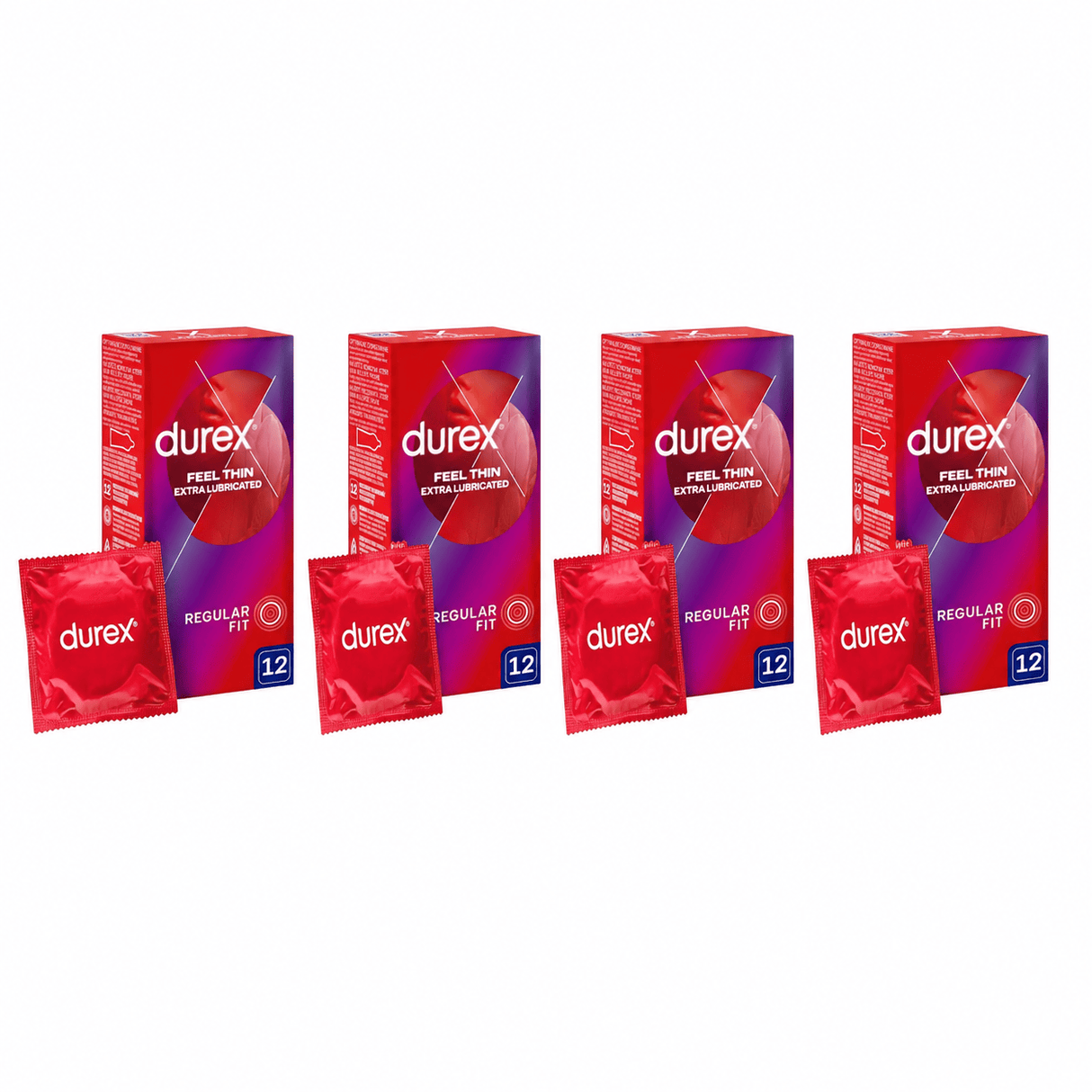 Produkt DUREX 4 x Prezerwatywy DUREX Feel Thin Extra Lubricated 12szt K_005310_4