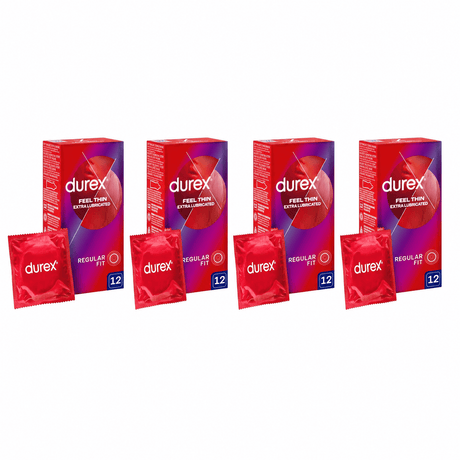 Produkt DUREX 4 x Prezerwatywy DUREX Feel Thin Extra Lubricated 12szt K_005310_4