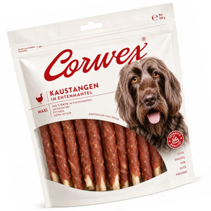 CORWEX Premium Pałeczki Owinięte Kaczką Gryzak dla Psa 500g