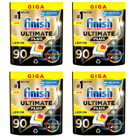 Produkt bd24.pl 4x Kapsułki do zmywarki FINISH 90szt Ultimate Plus All in 1 Tabs Lemon K_001798_4