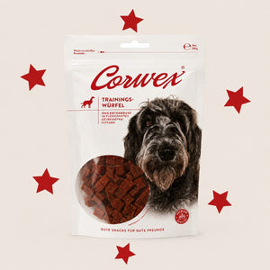 CORWEX Premium Kostki Treningowe z Kaczką Przysmak dla Psa 250g